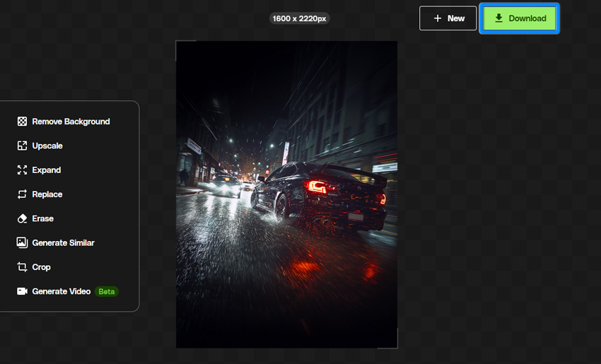 Download your edited image.