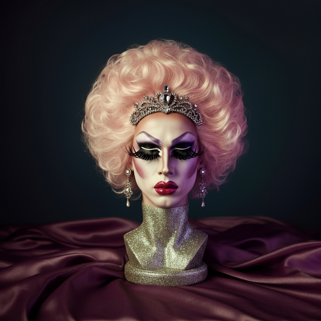Bust of a drag queen