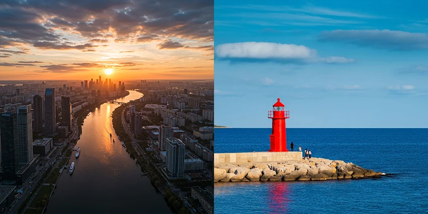 Travel & environment photography made with ImageGen