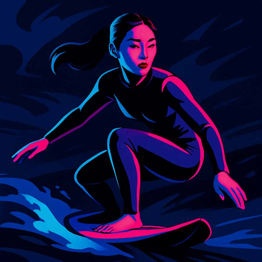 Envato GraphicsGen: Digital Neon Noir style used