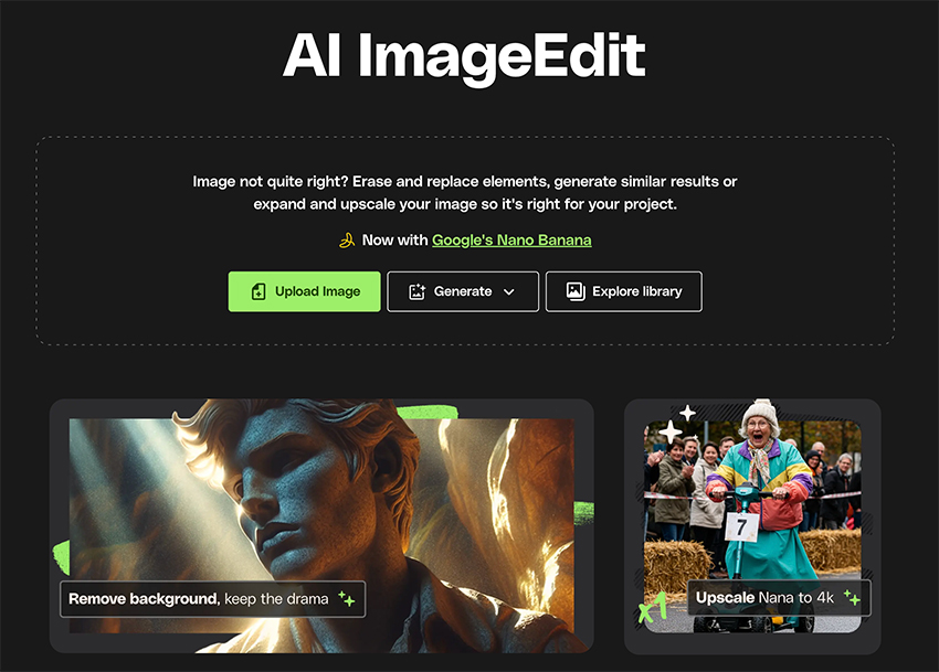 Nano Banana is a smart, context-aware editing assistant living inside ImageEdit.