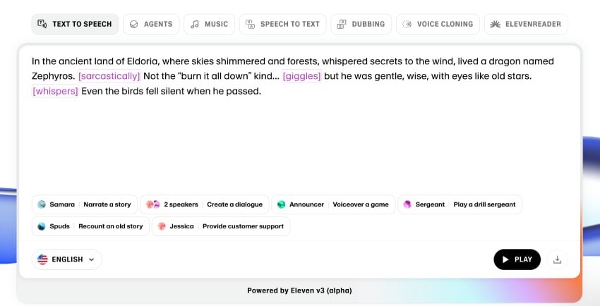 ElevenLabs AI voice generator