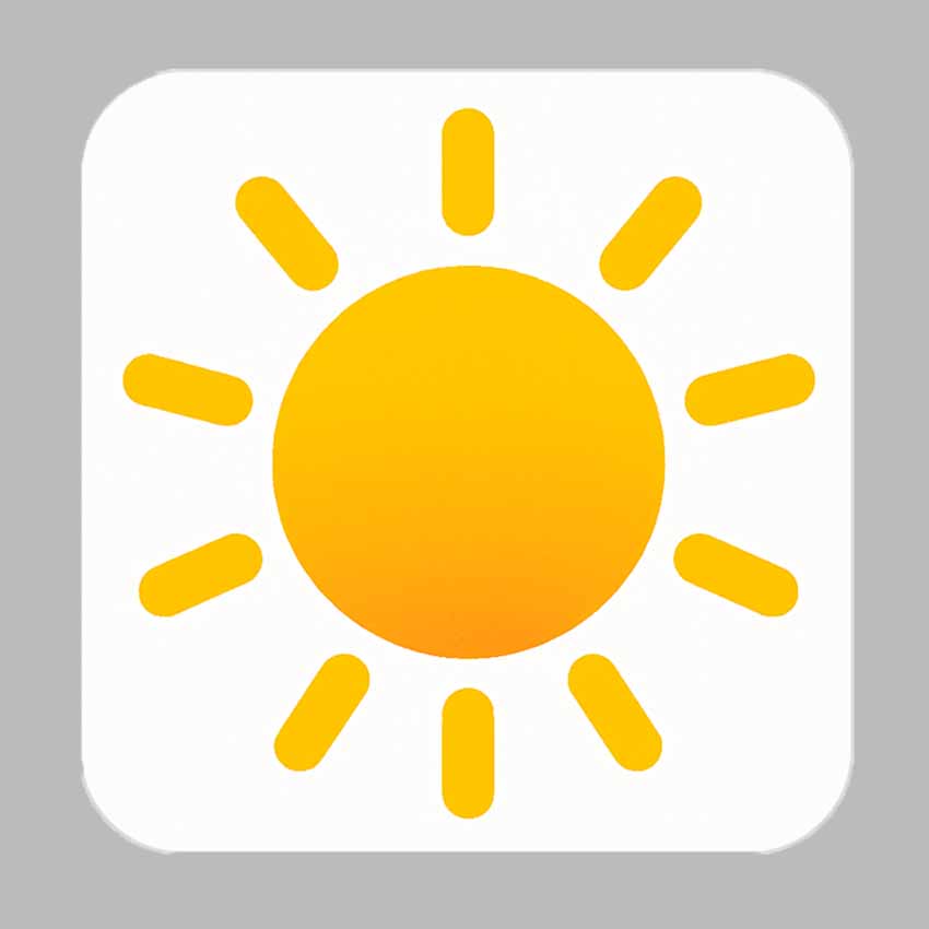 Envato GraphicsGen  Friendly Flat Icons style of a sun
