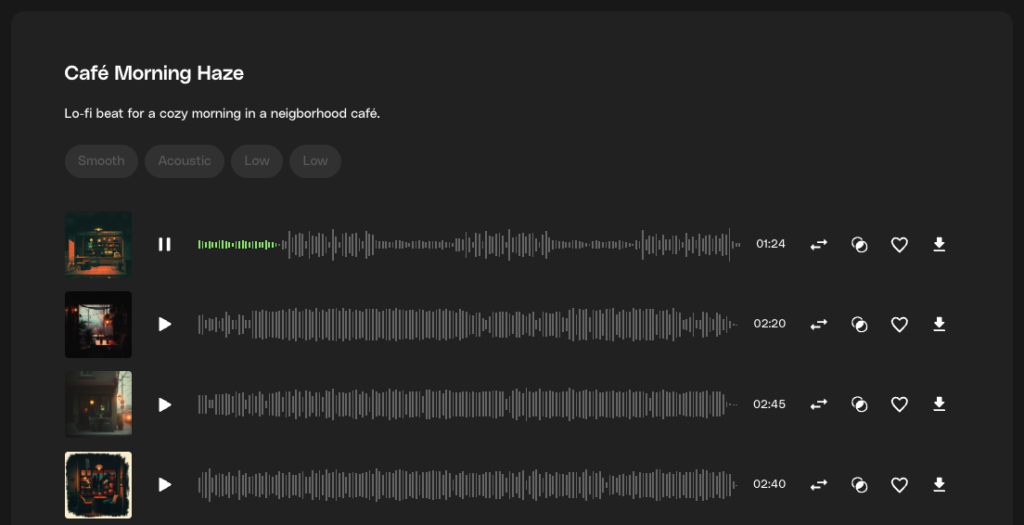 Creating a music track with Envato MusicGen