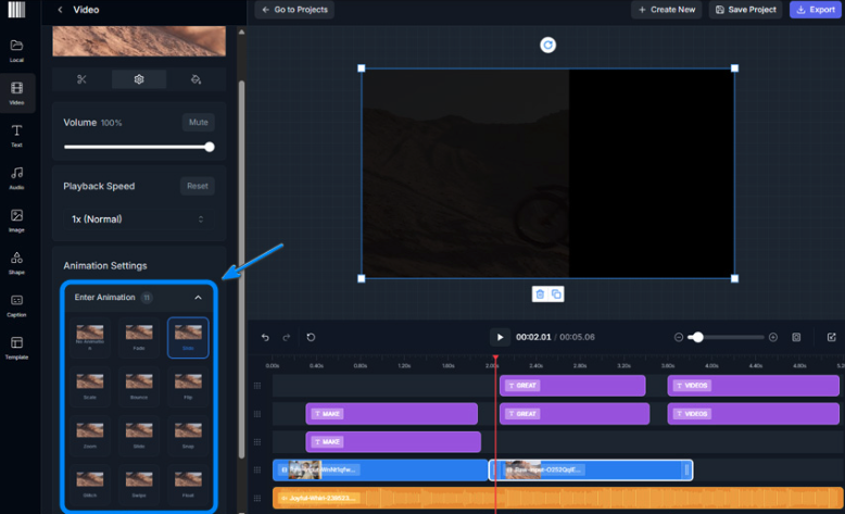 Editing videos with Vidio.ai