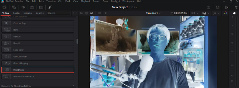 Tweaking color in DaVinci Resolve