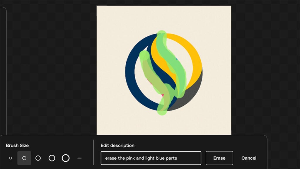 editing a logo in ImageEdit