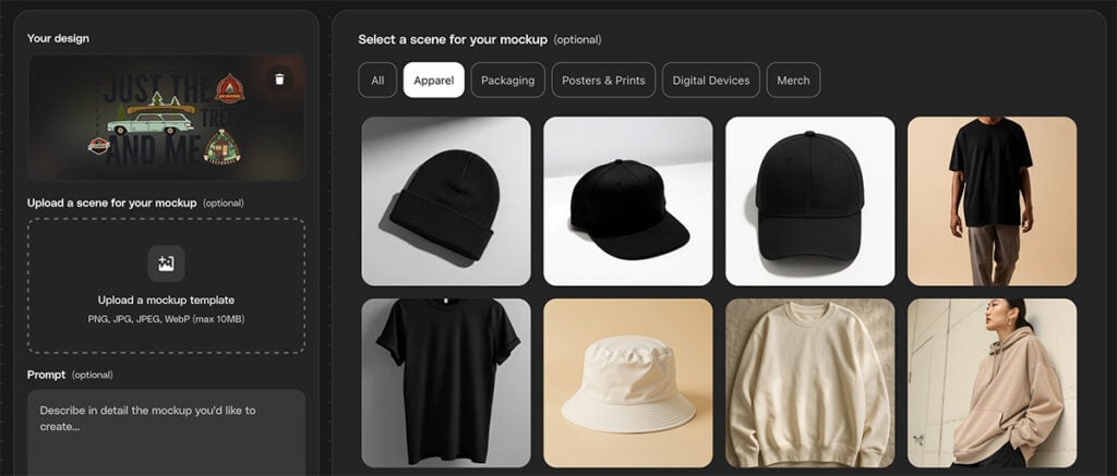 upload t-shirt design