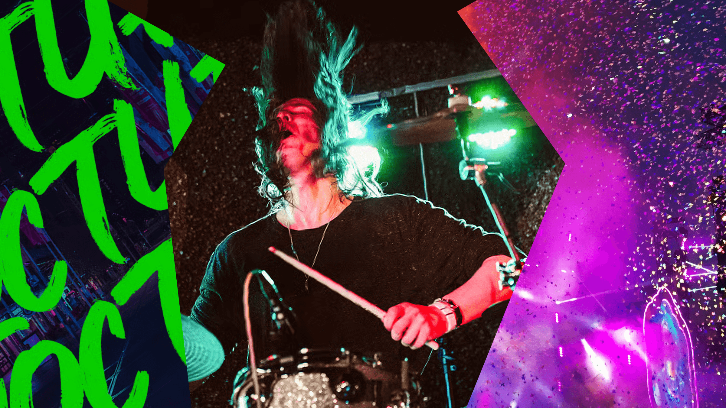 Music festival design aesthetic